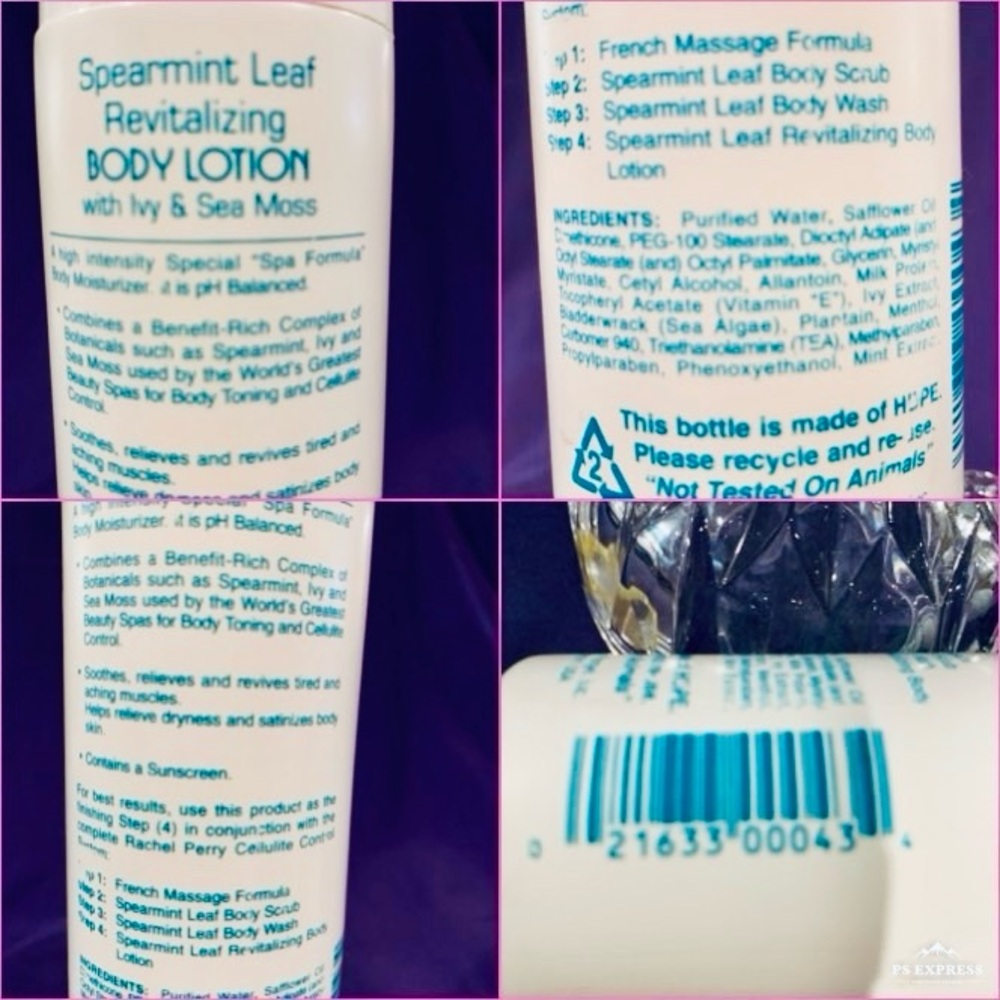 Collectible Pop Art Labels VTG Rachel Perry Spearmint Leaf Revitalizing Lotion A - Picture 9 of 16